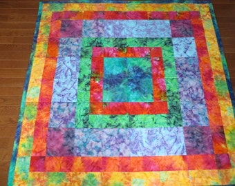 Easy Quilt Pattern batiks or solid colors, Pattern for Beginners Digital Download PDF Pattern, Instant Download Pattern