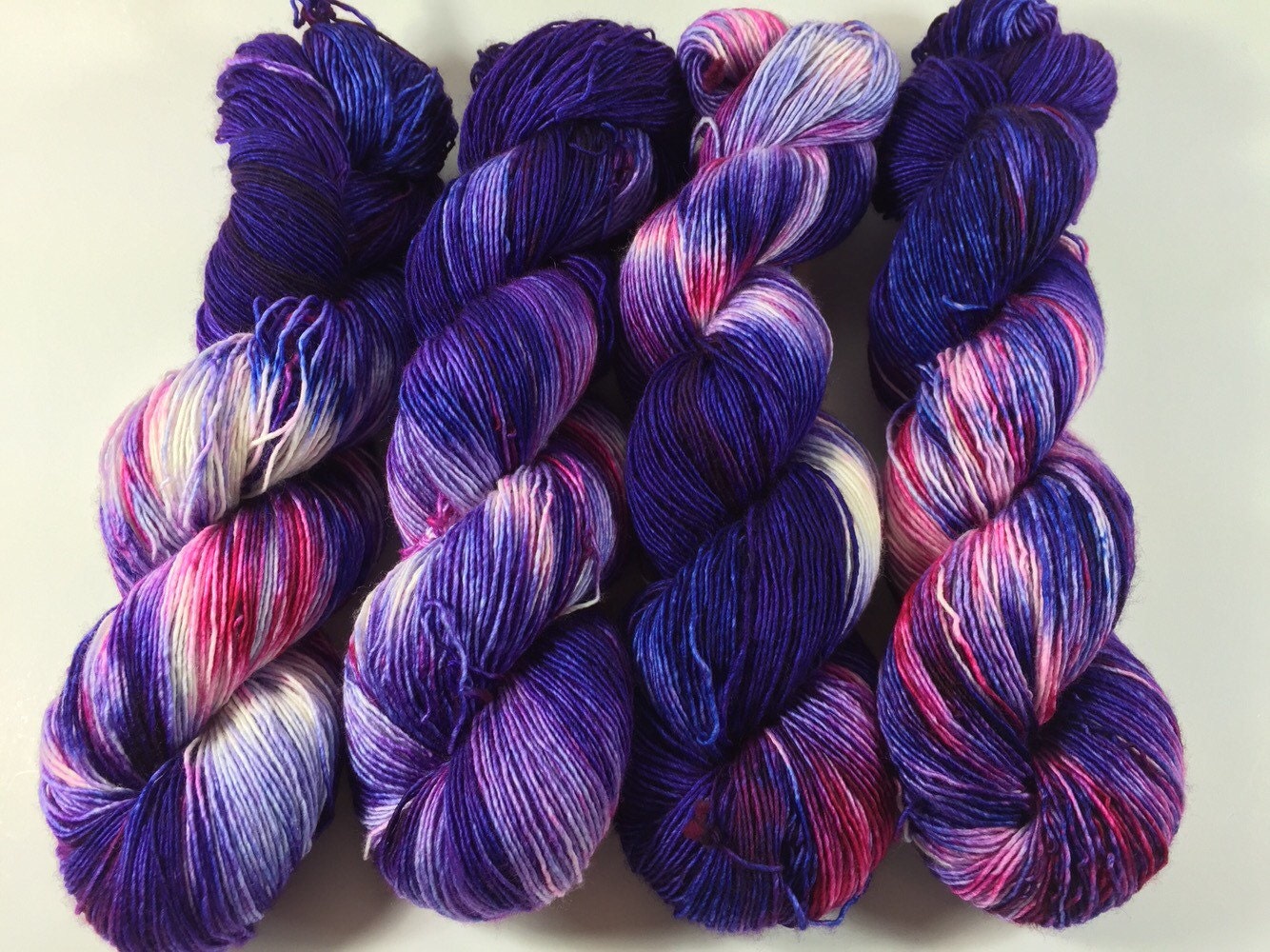 Single Ply Twist Hand Dyed Yarn Superwash Merino By Hauteknityarn