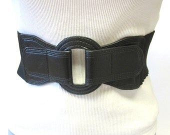 Belt Black Wide Stretch Waist Cinch Corset