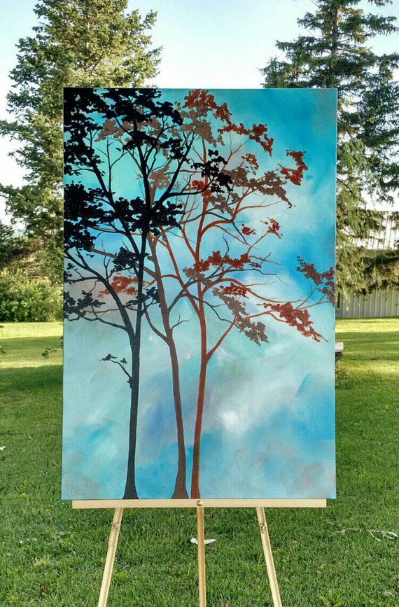 Tree Painting Abstract Painting Original by heatherdaypaintings