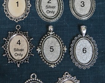 KIT to Make Wedding memory photo Bouquet Charms ( 18 x 25 inside ) Includes pendant, glass and adhesive Keepsake to hang on brides bouquet