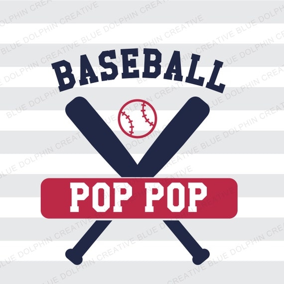 Baseball Pop Pop SVG png pdf / Cricut electronic cutters / diy