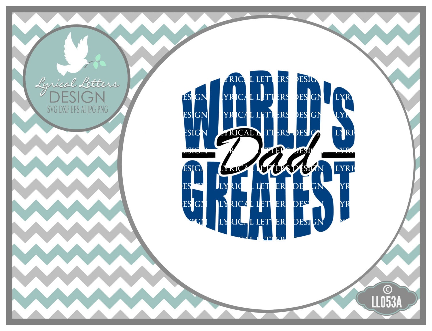 Download World's Greatest Dad LL053 A SVG Vector Cutting File