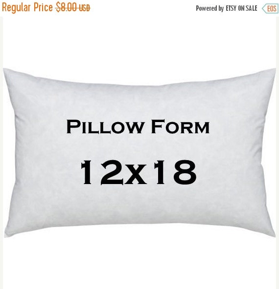 SALE Pillow Form 12x18 inches Lumbar Pillow Insert Decorative