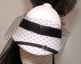 Steampunk Victorian ladies veiled pith helmet travellinglass