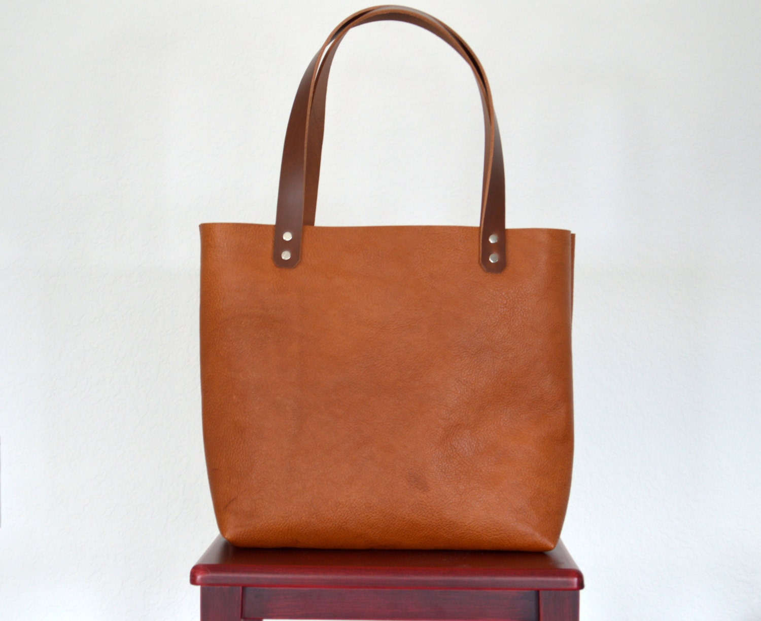 Give Thanks 20% Sale Leather Tote- Leather Shopper- Leather Bag - Etsy ...