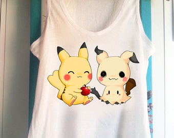 Pokemon Mimikyu and Pikachu - Tank Top Sleeveless t-shirt