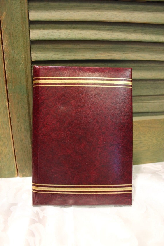 Vintage Leather like bound Address Book