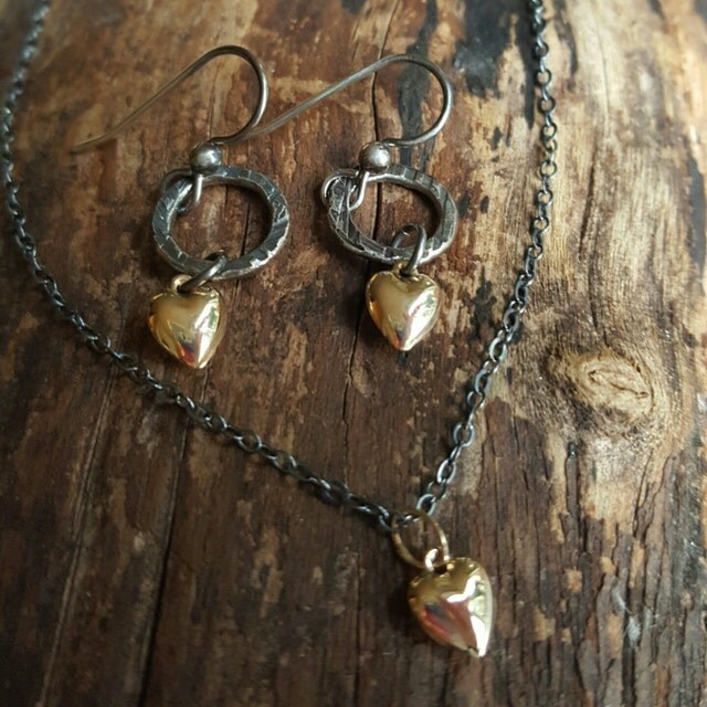 Modern rustic Artisan jewelry handmade in Oregon by silverpirate