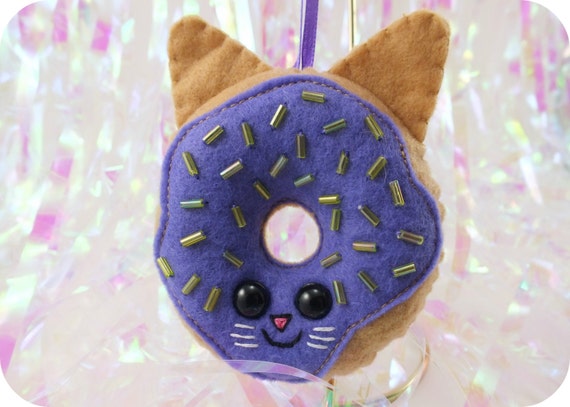 donut cat plush