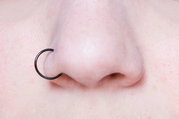 magnetic nose ring hoop