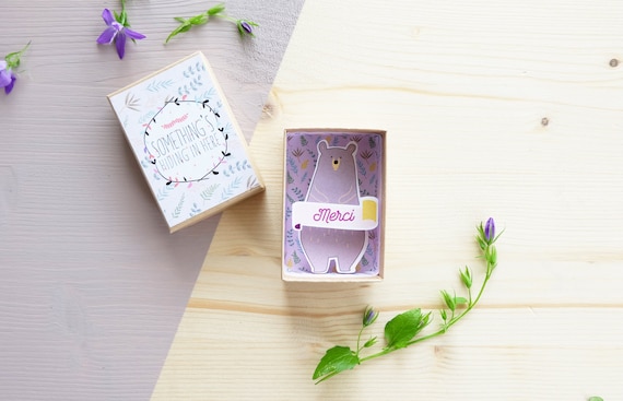 Merci box (petite) - remerciements témoins - Cadeau témoin - Cadeau mariage