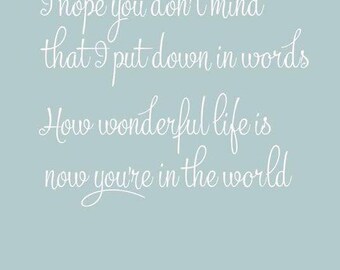 Your Song