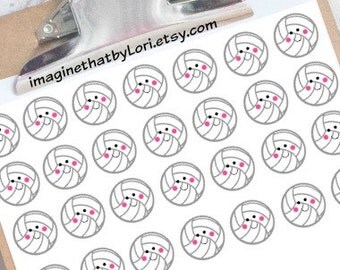 Cute Volleyball Planner Stickers for your Erin Condren Planner