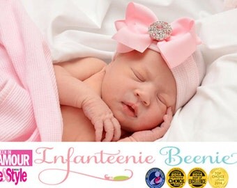 BABY GIRL HAT, newborn hospital hat, newborn girl hat, infant girl hat, hospital newborn hat, newborn hat, infant hat, baby hat, baby bow