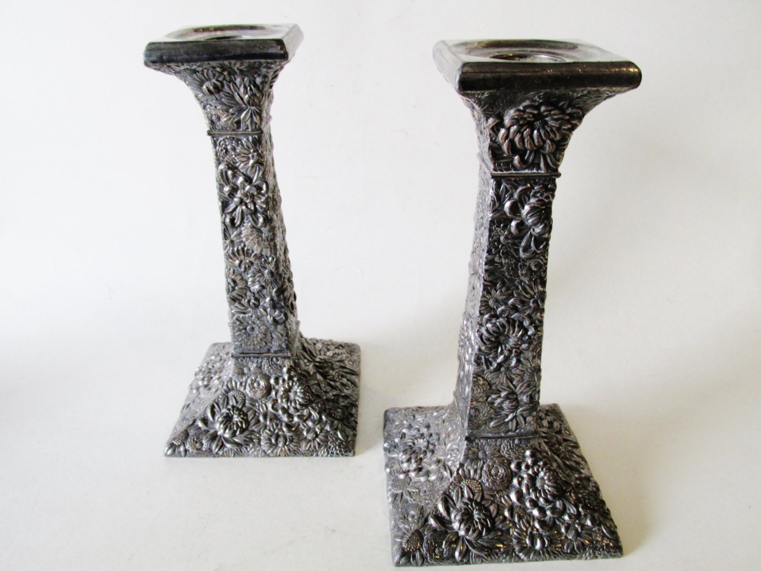 Silver japanese candlesticks