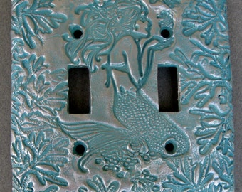Mermaid Coral Life Switchplate Lightplate Wall Plate Cover Single Toggle
