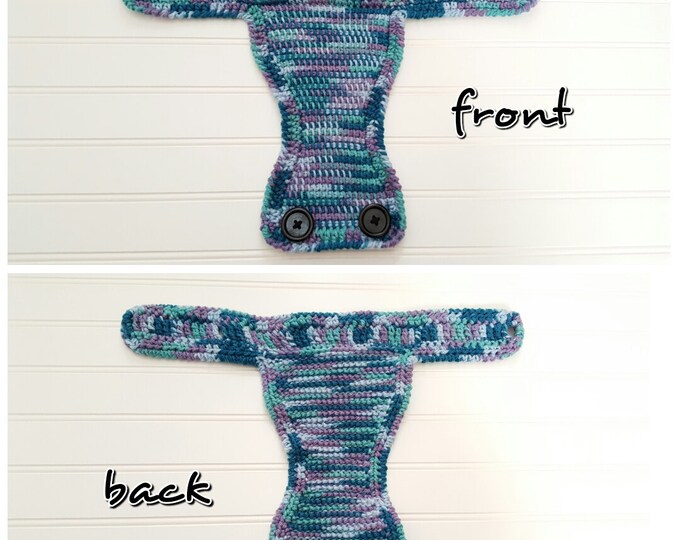 Tunisian Crochet Diaper Cover Pattern 0-6months, newborn diaper cover pattern- OK to Sell Finished items
