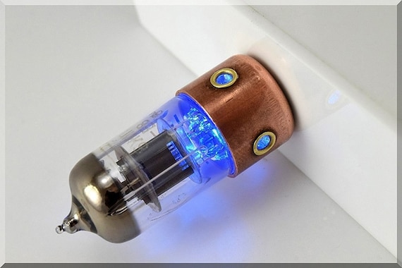 Pentode 8/16/32/64/128GB Blue Porthole radio vacuum tube USB flash drive. Handmade Steampunk/Industrial ART !!!FREE shipping!!! by SlavaTech steampunk buy now online