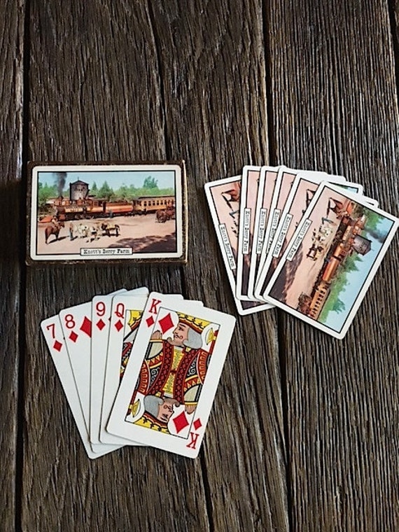 Vintage Knott's Berry Farm Collectible Playing Cards by WoodWell