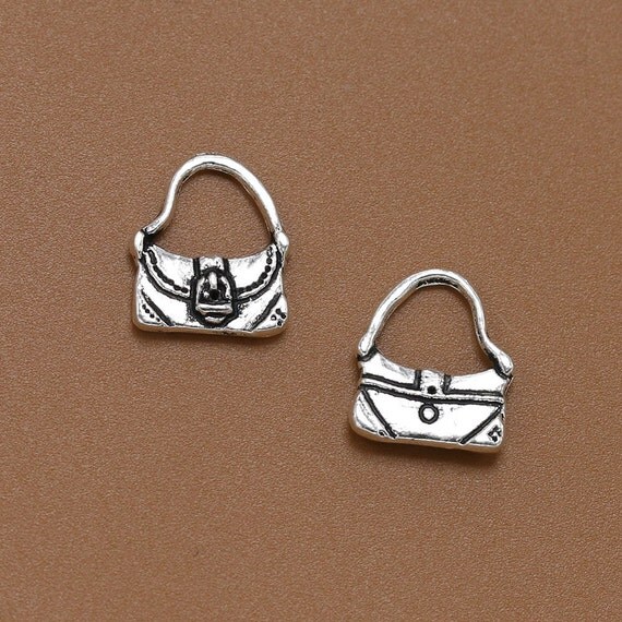 Purse Charms Handbag Charm Bulk 50 Charms Antique Silver