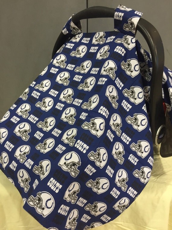 Indianapolis Colts Infant Car Seat Cover Canopy Ready To Ship Indianapolis Colts Infant Car Seat Cover Canopy Ready To Ship Free Shipping
