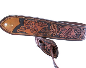 botanic poppy rose gold leather