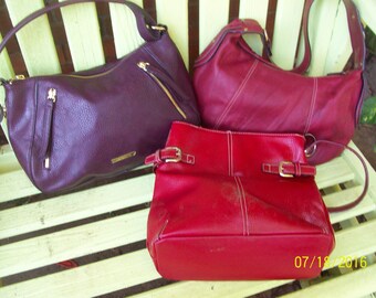 3 Great handbags - Tommy Hilfinger, Liz Claiborne, no name but Leather -