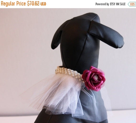 Burgundy Wedding Dog Collar Burgundy Dog collar High by LADogStore
