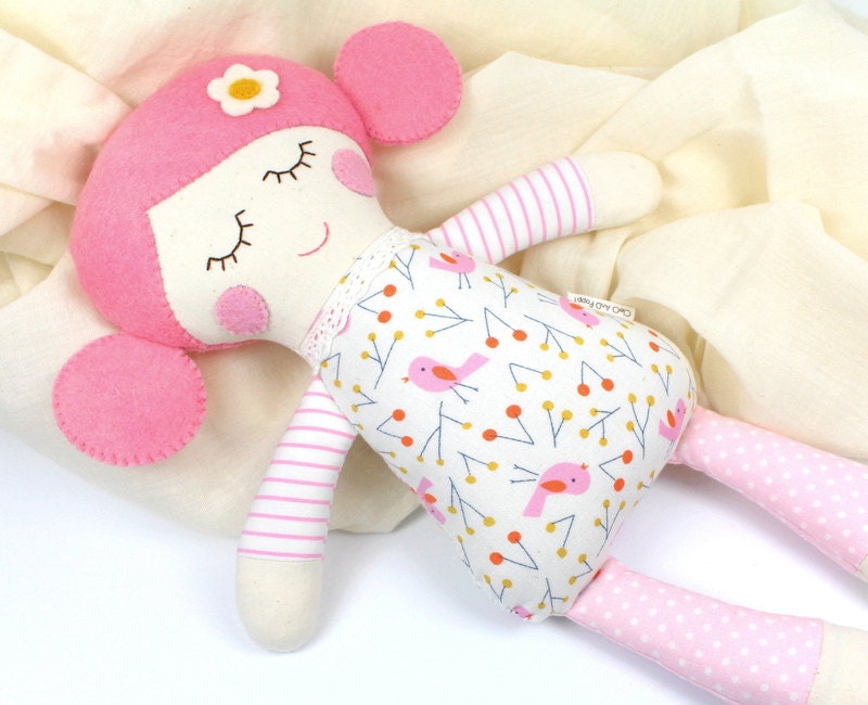 organic baby doll organic doll organic toy Rosy