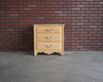Nightstand / Bedside Chest / Night Table / French Provincial Nightstand / Country French Nightstand by Ethan Allen
