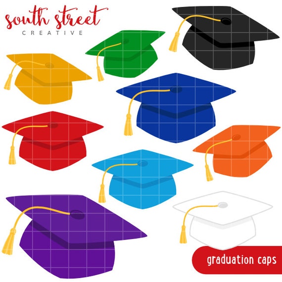 SALE! Graduation Caps, Class Of 2016, Cute Clipart, Personal & Small ...