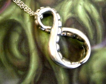 Sterling Silver Infinity Tentacle pendant