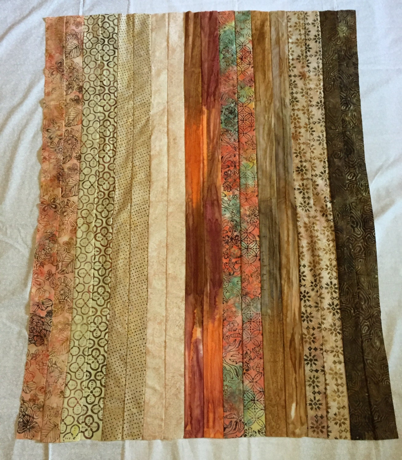 Pieced Quilt Top 33x43 LDT049 by lovedaydesignteam on Etsy