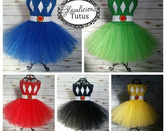 Power Ranger Tutu dress | Power Ranger Costume | Halloween costume |Newborn-10 child listing