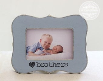 Brothers Picture Frame GIFT New Baby Boy Frame Gift Birth Pregnancy