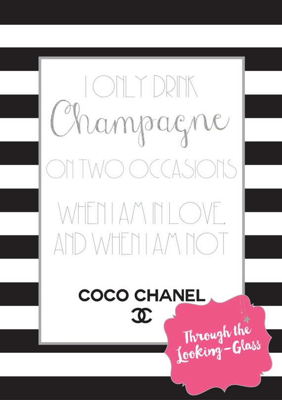 Coco Chanel Frase Champagne The Art Of Mike Mignola