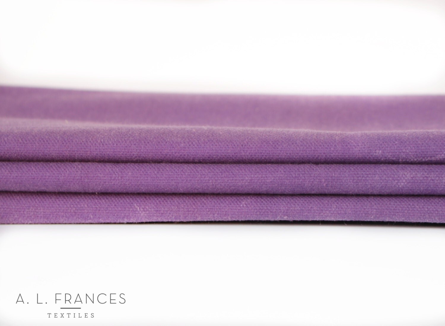 Hand Waxed Cotton Canvas Fabric Lavender 10oz. 59 Inches
