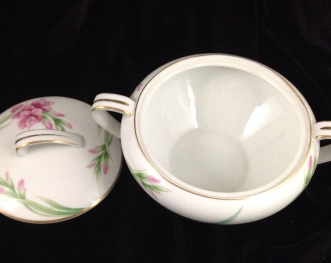 RC Nippon Toki Kaisha Sugar Bowl, Vintage Covered Sugar Bowl From Japan