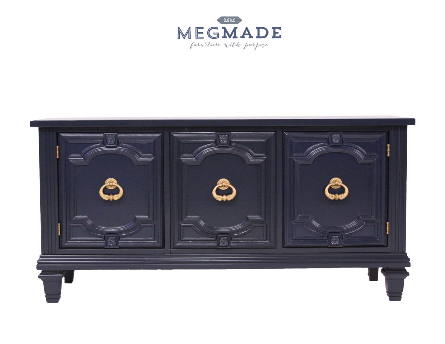 131301404 Stunning Navy Blue Credenza Dresser