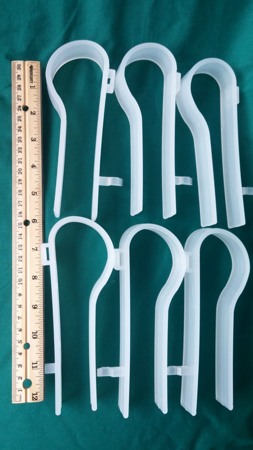 6 Wedding Church Pew Clips Pew Bow Hangers by TheFloralTouch