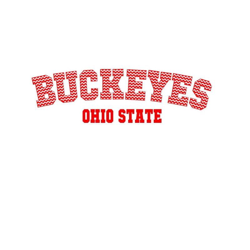Download Ohio State Buckeyes Jersey Set SVG Silhouette by ...