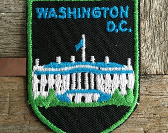 Washington D.C. White House Vintage Souvenir Travel Patch by Voyager