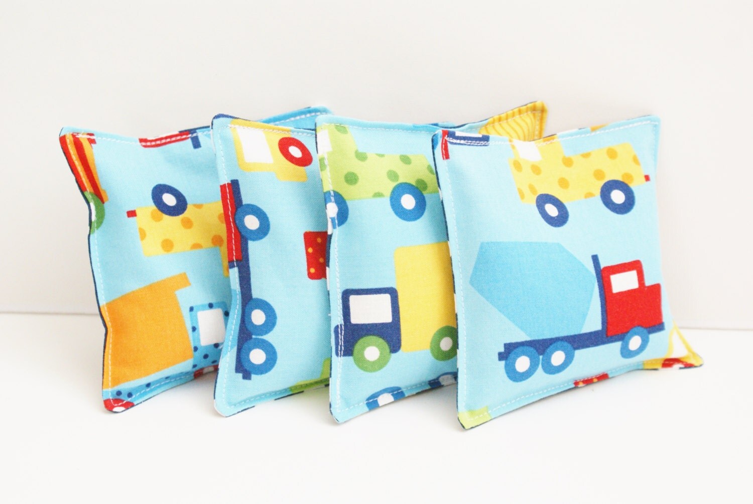 Set of 4 Kids Bean Bag Toys WASHABLE 4 Inch Beanbag Toss