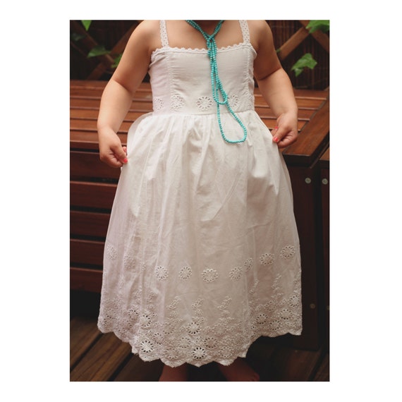 2016 Girls Dress Summer Floral Bow Cotton Sleeveless Kids ...