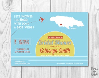 Jamaican Themed Bridal Shower Invitations 8