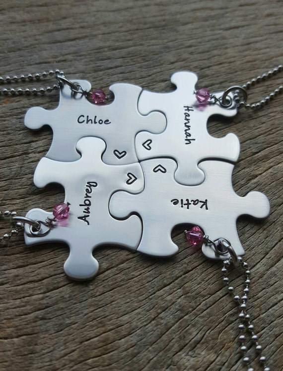 Best Friends puzzle keychain
