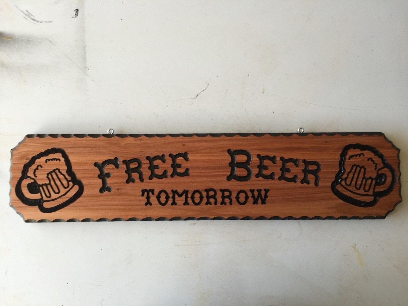 Free Beer Tomorrow Sign Free beer tomorrow sign