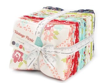 FREE SHIP Moda Vintage Picnic Fat Quarter Bundle by Bonnie and Camille for Moda Fabrics