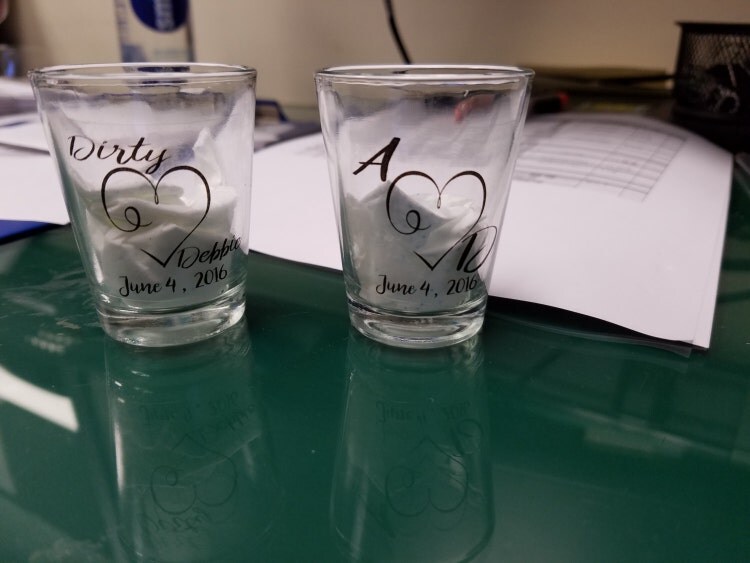 Shot Glass Stickers Shot Glass Personalized Shot by SpotMyStuff